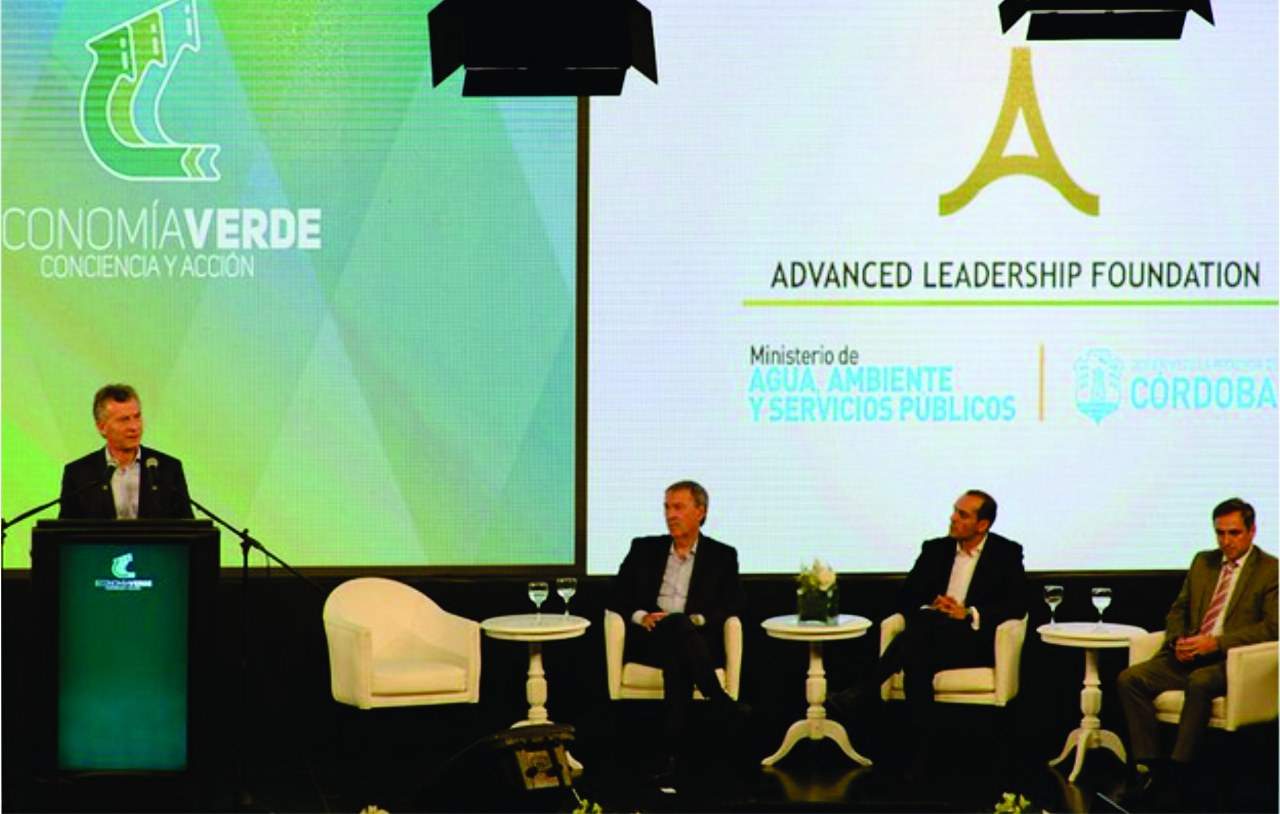 Macri, Schiaretti y Axel en la primera jornada del Congreso Latinoamericano de Economía Verde