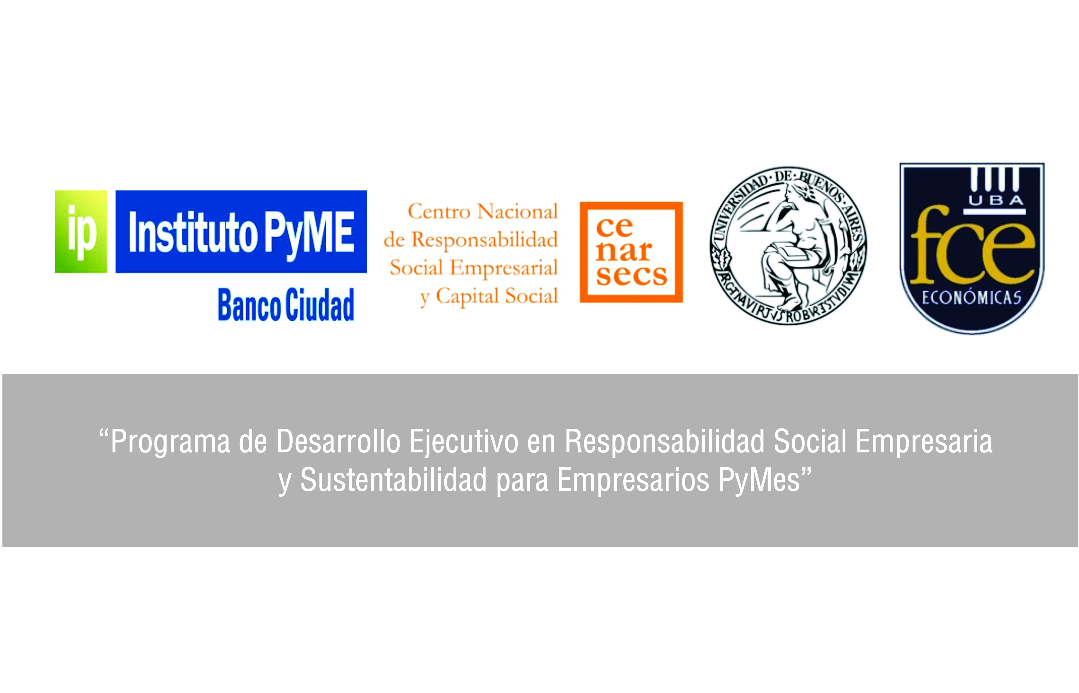 “Programa de Desarrollo Ejecutivo en Responsabilidad Social Empresaria y Sustentabilidad para Empresarios PyMes”